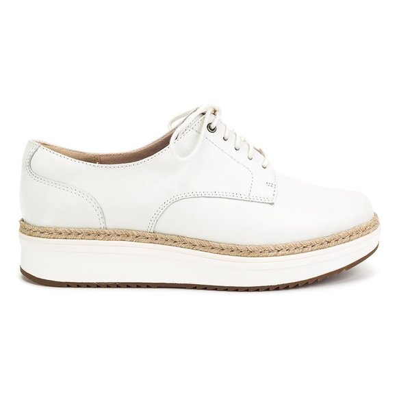 Clarks Teadale Rhea WhitePlatform Oxford size 6.5 - like NEW Made in Indonesia - Picture 9 of 16